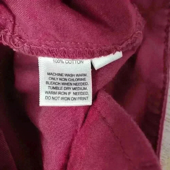 Ann Taylor LOFT maroon cotton shorts 6 inch inseam size 2 - Picture 8 of 8